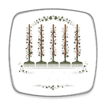 Rechenzentrum Gärtner Garten Gartenarbeit - Viereckiger Kühlschrankmagnet - Weiß - Vorne