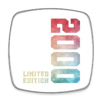 26. Geburtstag Limited Edition 2000 Jahrgang 2000 - Viereckiger Kühlschrankmagnet - Weiß - Vorne