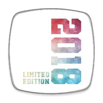 8. Geburtstag Limited Edition 2018 – Jahrgang 2018 - Viereckiger Kühlschrankmagnet - Weiß - Vorne