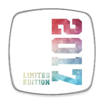 9. Geburtstag Limited Edition 2017 – Jahrgang 2017 - Viereckiger Kühlschrankmagnet - Weiß - Vorne