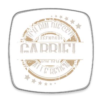 Gabriel - Viereckiger Kühlschrankmagnet - Weiß - Vorne