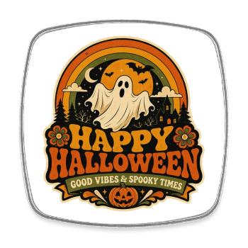 Halloween - Square fridge magnet - white - Front