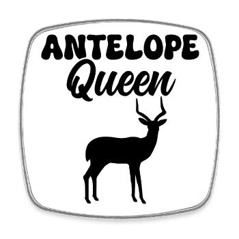 Antilope Safari Wildtiere - Viereckiger Kühlschrankmagnet - Weiß - Vorne