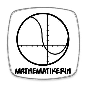 Mathematikerin - Viereckiger Kühlschrankmagnet - Weiß - Vorne