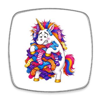 Lessive statique Unicorn Slip Defect - Magnet carré - blanc - Devant