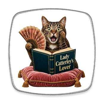 Lady Catterleys Geliebte - Viereckiger Kühlschrankmagnet - Weiß - Vorne