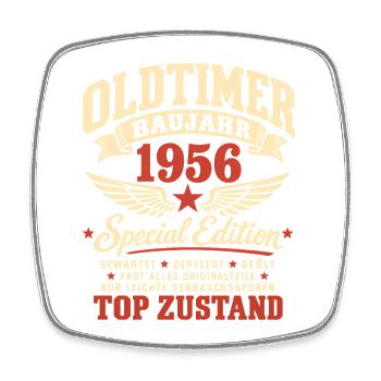 70. Geburtstag Mann Frau 70 Jahre Deko 1956 - Viereckiger Kühlschrankmagnet - Weiß - Vorne