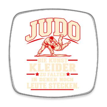 judo  - Viereckiger Kühlschrankmagnet - Weiß - Vorne