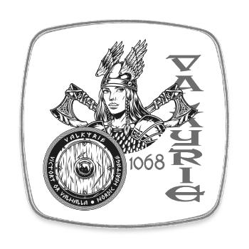 Valkyrie Viking Valkyrie pour les fans de Viking - Magnet carré - blanc - Devant