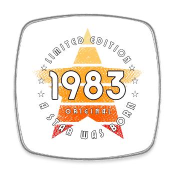 A Star was born 1983 limited edition original - Square fridge magnet - white - Front