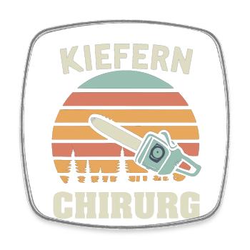 Kiefernchirurg - Viereckiger Kühlschrankmagnet - Weiß - Vorne