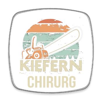 Kiefernchirurg - Viereckiger Kühlschrankmagnet - Weiß - Vorne