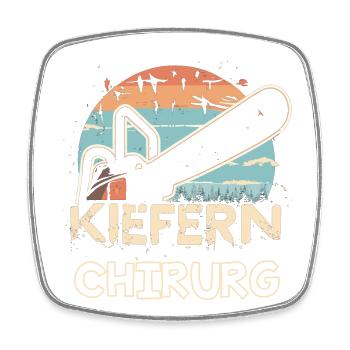 Kiefernchirurg - Viereckiger Kühlschrankmagnet - Weiß - Vorne
