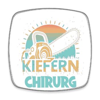 Kiefernchirurg - Viereckiger Kühlschrankmagnet - Weiß - Vorne