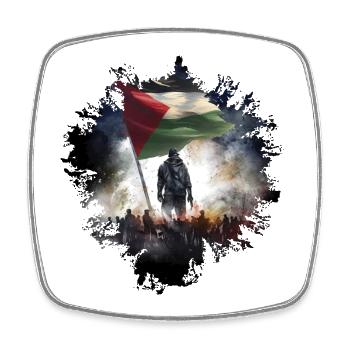 Free Palestina Gaza - Square fridge magnet - white - Front