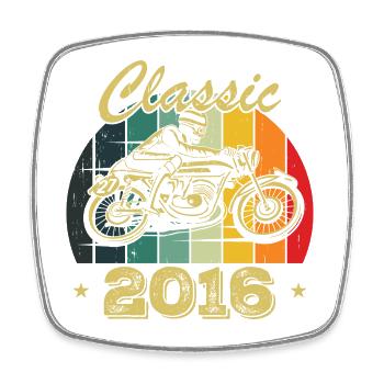 Cadeau D’anniversaire Classique vintage Né en 2016 - Magnet carré - blanc - Devant