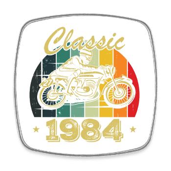 Cadeau D’anniversaire Classique vintage Né en 1984 - Magnet carré - blanc - Devant