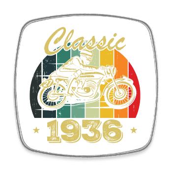 Cadeau D’anniversaire Classique vintage Né en 1936 - Magnet carré - blanc - Devant