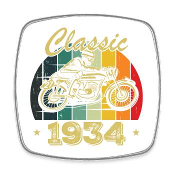 Cadeau D’anniversaire Classique vintage Né en 1934 - Magnet carré - blanc - Devant