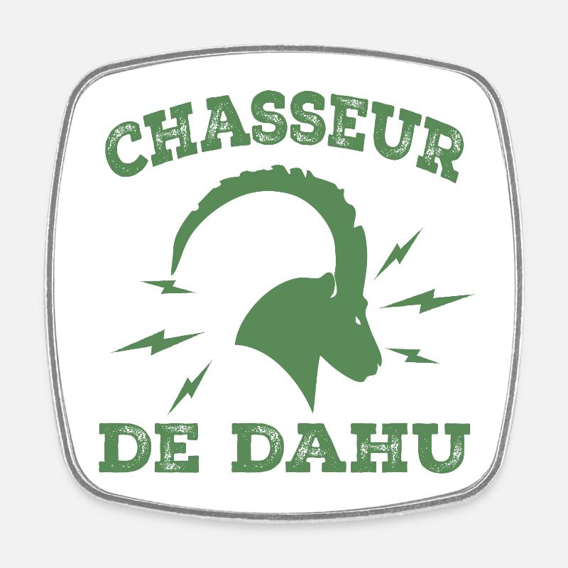 Chasseur De Dahu - Magnet carré - blanc
