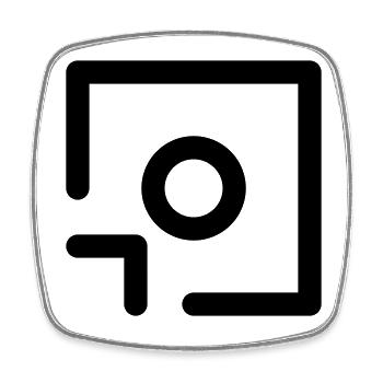 Foto Kamera Save Abstrakt Diskette Icon Geschenk - Viereckiger Kühlschrankmagnet - Weiß - Vorne