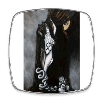 Dark Lovers - Square fridge magnet - white - Front