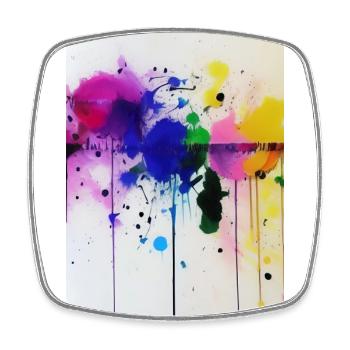 Paint splashes - Square fridge magnet - white - Front