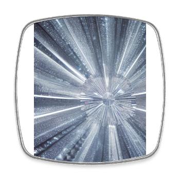 Diamond - Square fridge magnet - white - Front