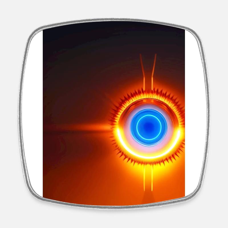 Œil d’Horus - Magnet carré - blanc