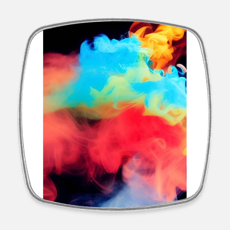 Rainbow - Square fridge magnet - white