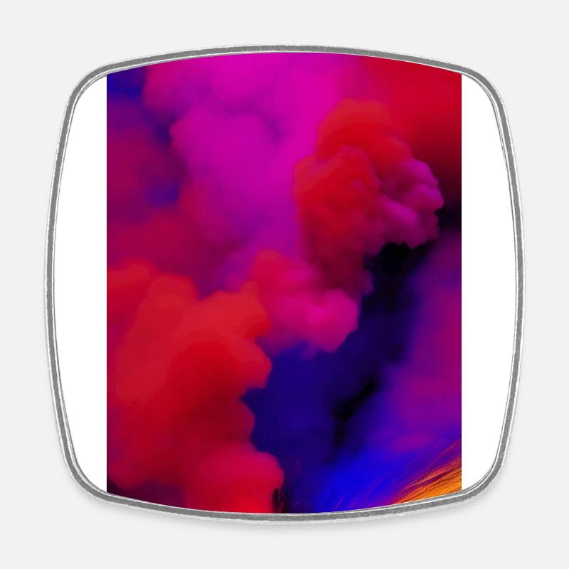 Rainbow Colors - Square fridge magnet - white