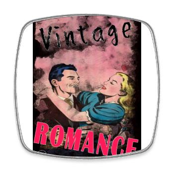 VINTAGE ROMANCE 2 von Yume Origins - Viereckiger Kühlschrankmagnet - Weiß - Vorne