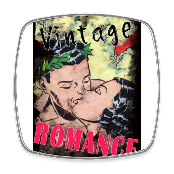 VINTAGE ROMANCE 3 B y Yume Origins - Viereckiger Kühlschrankmagnet - Weiß - Vorne