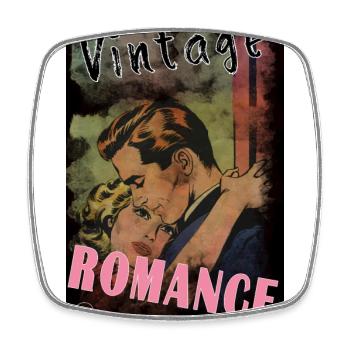 VINTAGE ROMANCE 5 BIS von Yume Origins - Viereckiger Kühlschrankmagnet - Weiß - Vorne