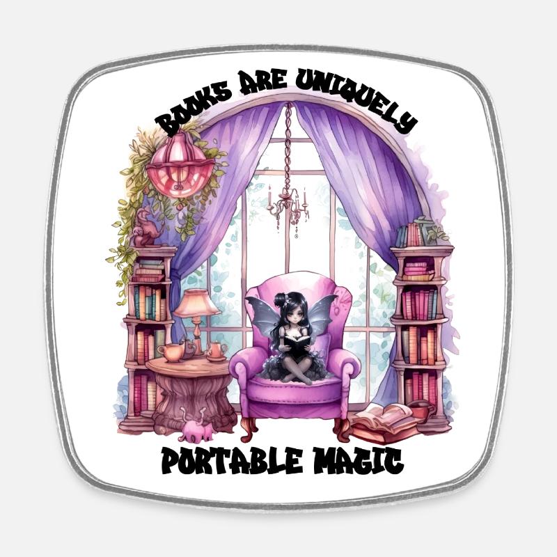 Portablemagic - Magnet carré - blanc