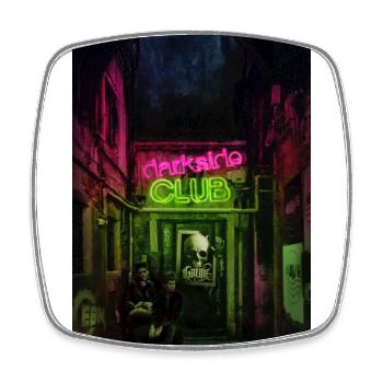 Darkside Club - Magnet carré - blanc - Devant