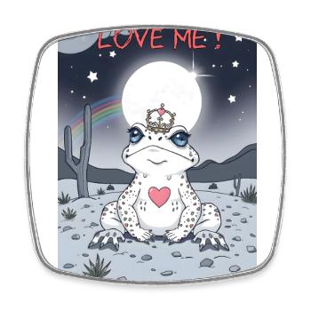 Love Me! Toad No.1 - Square fridge magnet - white - Front