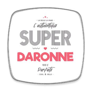 L authentique super daronne - Magnet carré - blanc - Devant
