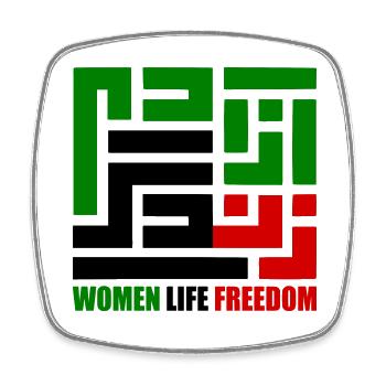 Women life freedom - Viereckiger Kühlschrankmagnet - Weiß - Vorne