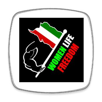 Women life freedom - Square fridge magnet - white - Front