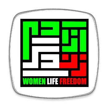 Women life freedom - Magnet carré - blanc - Devant