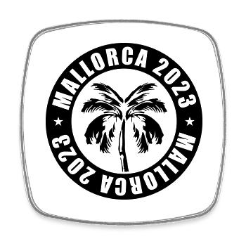 Mallorca 2023 - Square fridge magnet - white - Front