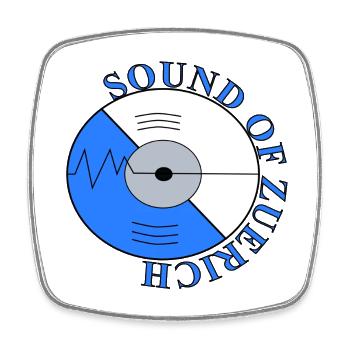 Sound_of_Zuerich - Square fridge magnet - white - Front