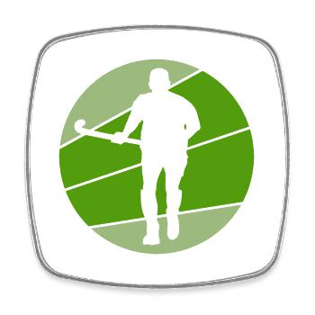hockey field hockey players artificial turf hockey zone - Square fridge magnet - white - Front