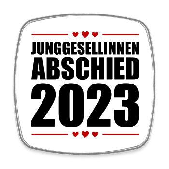 Jga 2023 Junggesellinnenabschied - Viereckiger Kühlschrankmagnet - Weiß - Vorne