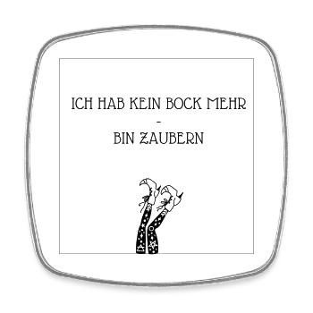 Zaubern Hexe - Viereckiger Kühlschrankmagnet - Weiß - Vorne