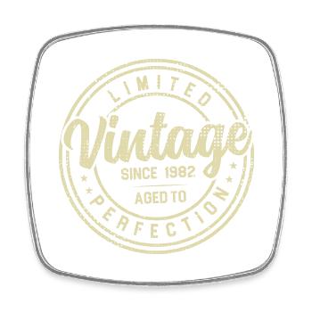 Vintage Des Années 1982 Cadeau D’anniversaire 1982 - Magnet carré - blanc - Devant