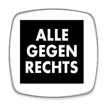 Alle bleiben hier - Viereckiger Kühlschrankmagnet - Weiß - Vorne