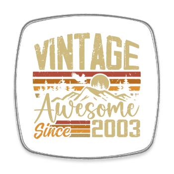 Vintage 2003 Rétro Cadeau D’anniversaire 2003 - Magnet carré - blanc - Devant