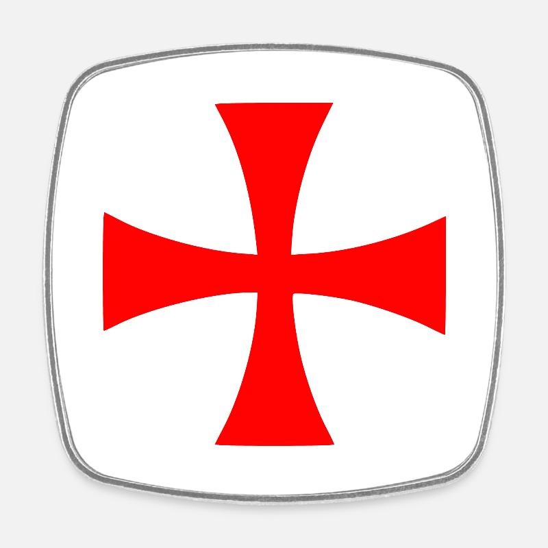 Jerusalem Cross Jerusalem Cross - Square fridge magnet - white